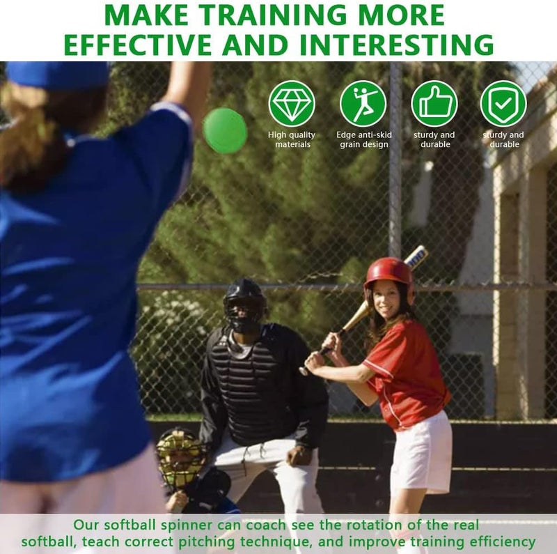 Mogseek Spin Right Softball Spinner Fastpitch, 12Inches Softball Training Equipment for Pitcher Overhand Thrower Training Aid Equipment for Sports Practice Softballs & Top Collegiate Program - Image 2